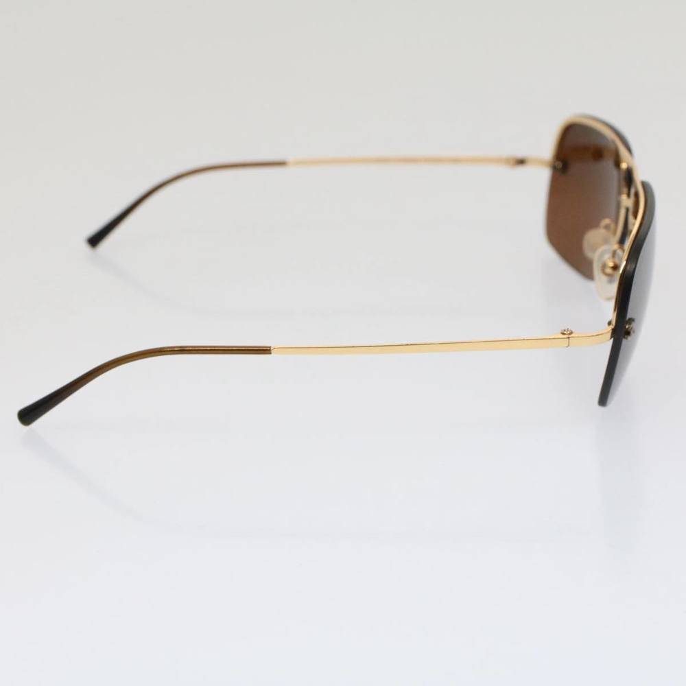 CHANEL Sunglasses Metal Black Gold Tone CC Auth 53401 - Picture 4 of 15